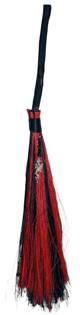 Dragon Black & Red Broom